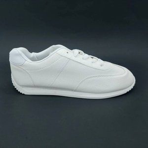 Fashion Womens Skateboard Shoes White Snake Embossed Faux Leather EUR 43‎ M